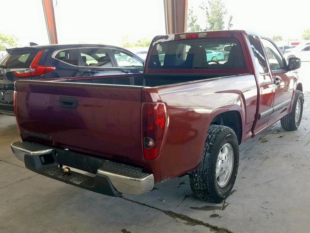 1GCCS199688170214 - 2008 CHEVROLET COLORADO BURGUNDY photo 4