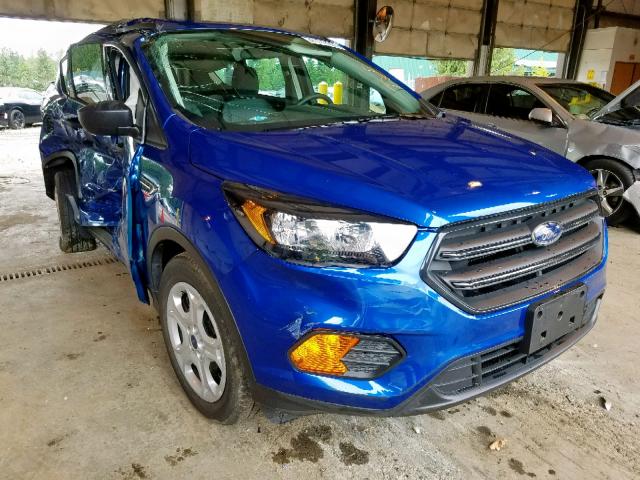 1FMCU0F70JUA04867 - 2018 FORD ESCAPE S BLUE photo 1