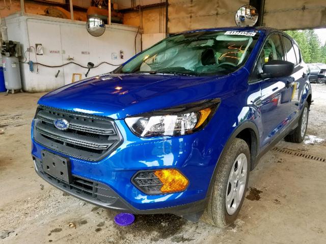 1FMCU0F70JUA04867 - 2018 FORD ESCAPE S BLUE photo 2