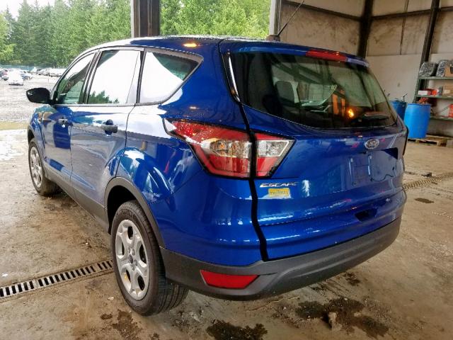 1FMCU0F70JUA04867 - 2018 FORD ESCAPE S BLUE photo 3