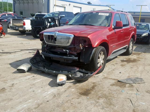 5LMEU68H55ZJ16782 - 2005 LINCOLN AVIATOR Qırmızı foto 2