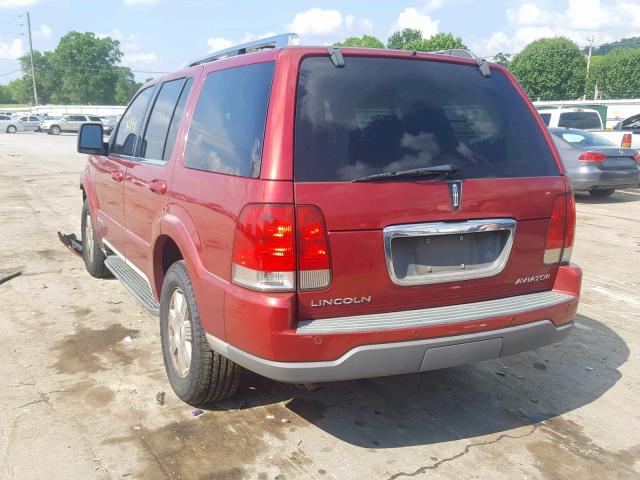 5LMEU68H55ZJ16782 - 2005 LINCOLN AVIATOR Qırmızı foto 3