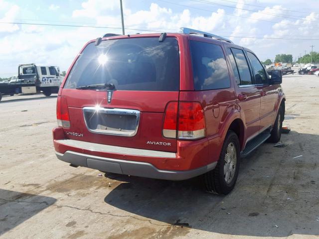 5LMEU68H55ZJ16782 - 2005 LINCOLN AVIATOR Qırmızı foto 4