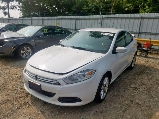 1C3CDFBA5DD318208 - 2013 DODGE DART SXT WHITE photo 2