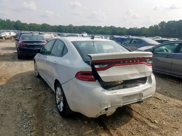 1C3CDFBA5DD318208 - 2013 DODGE DART SXT WHITE photo 3