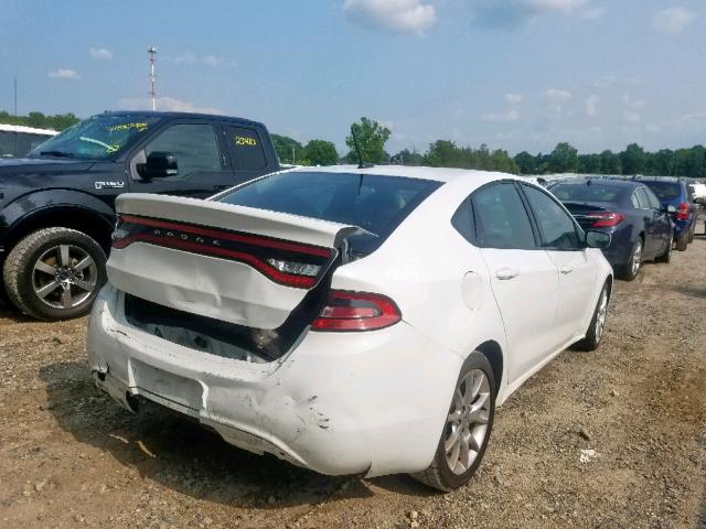 1C3CDFBA5DD318208 - 2013 DODGE DART SXT WHITE photo 4