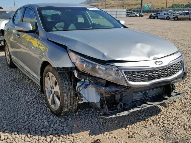 KNAGN4AD4F5080212 - 2015 KIA OPTIMA HYB SILVER photo 1