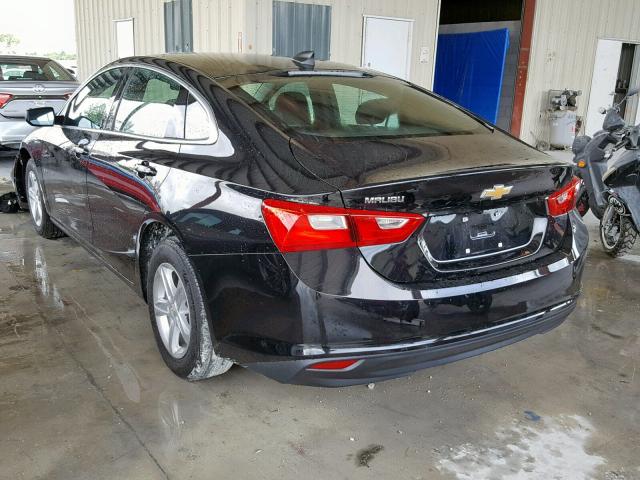 1G1ZB5ST6KF143209 - 2019 CHEVROLET MALIBU LS BLACK photo 3