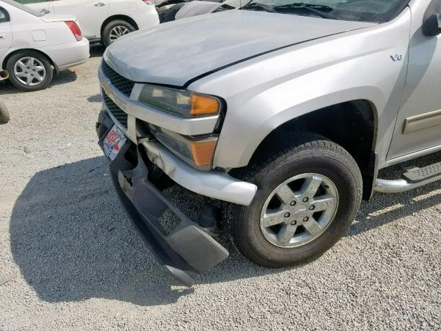 1GCJSCDP8A8110692 - 2010 CHEVROLET COLORADO L SILVER photo 9