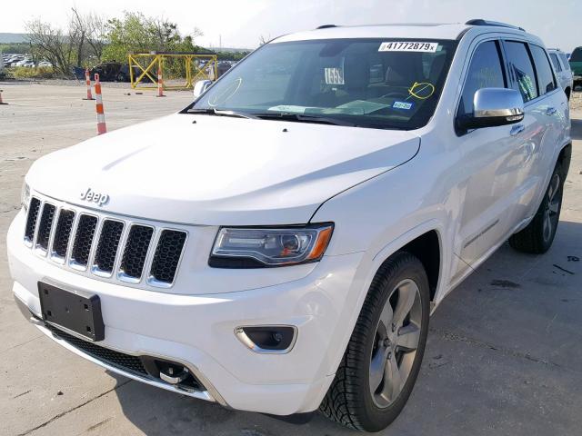 1C4RJECG1EC380157 - 2014 JEEP GRAND CHER WHITE photo 2