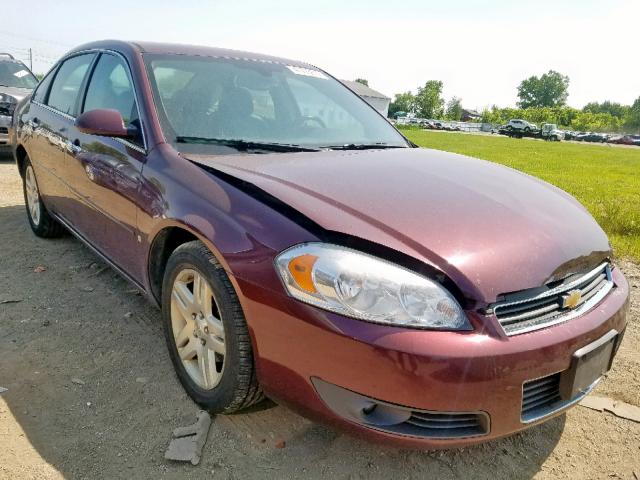 2G1WU58R979179341 - 2007 CHEVROLET IMPALA LTZ BURGUNDY photo 1