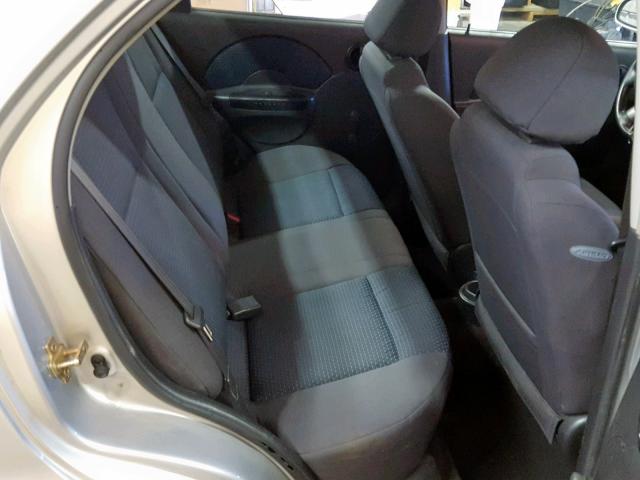 KL1TD56626B524149 - 2006 CHEVROLET AVEO BASE Gümüş foto 6