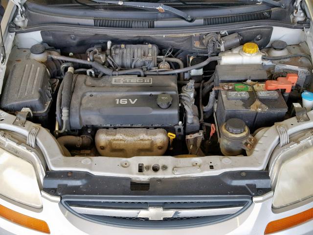 KL1TD56626B524149 - 2006 CHEVROLET AVEO BASE Gümüş foto 7