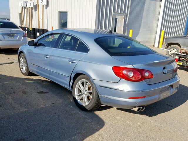 WVWHL7AN9AE528248 - 2010 VOLKSWAGEN CC LUXURY BLUE photo 3