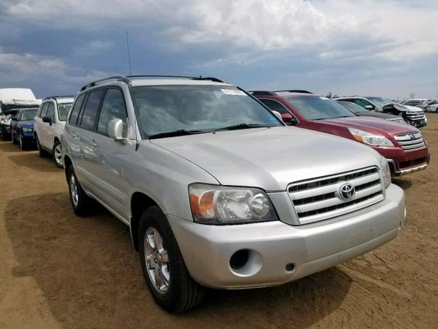 JTEGP21A550047752 - 2005 TOYOTA HIGHLANDER SILVER photo 1