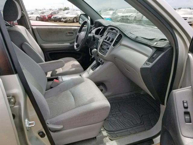 JTEGP21A550047752 - 2005 TOYOTA HIGHLANDER SILVER photo 5