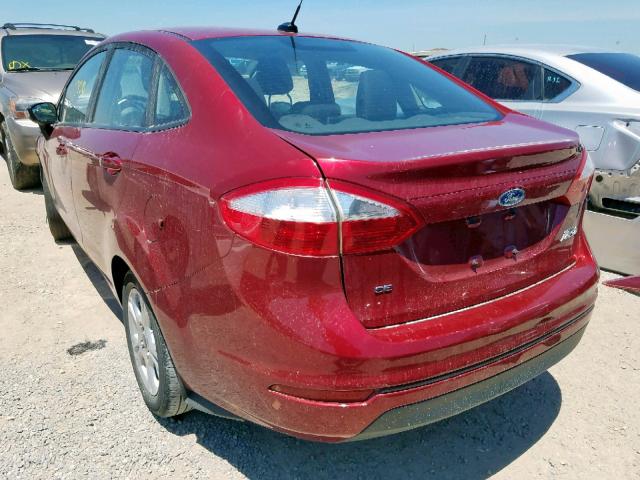 3FADP4BJ5GM198310 - 2016 FORD FIESTA SE RED photo 3