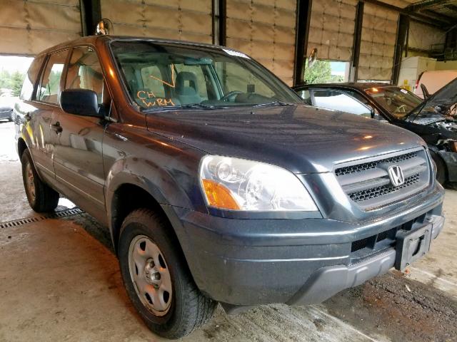 2HKYF18155H573751 - 2005 HONDA PILOT LX CHARCOAL photo 1