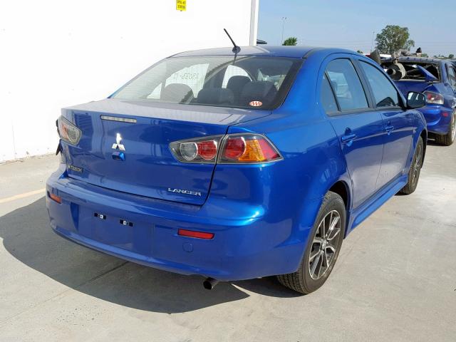 JA32U2FU7HU015441 - 2017 MITSUBISHI LANCER ES BLUE photo 4