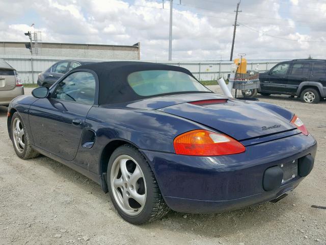 WP0CA2988YU626446 - 2000 PORSCHE BOXSTER BLUE photo 3