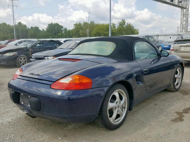 WP0CA2988YU626446 - 2000 PORSCHE BOXSTER BLUE photo 4