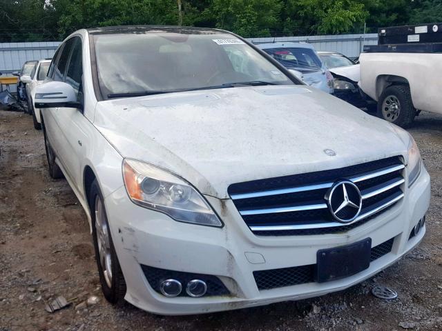 4JGCB2FE7BA127617 - 2011 MERCEDES-BENZ R 350 BLUE WHITE photo 1