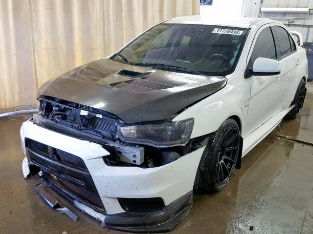 JA3AW86V48U048754 - 2008 MITSUBISHI LANCER EVO WHITE photo 2