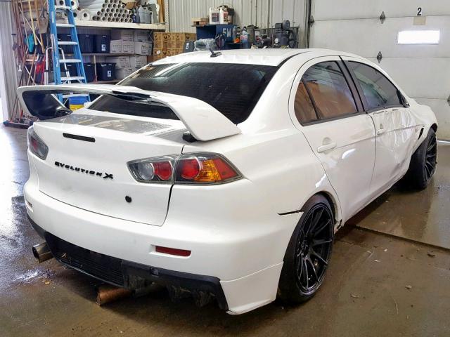 JA3AW86V48U048754 - 2008 MITSUBISHI LANCER EVO WHITE photo 4