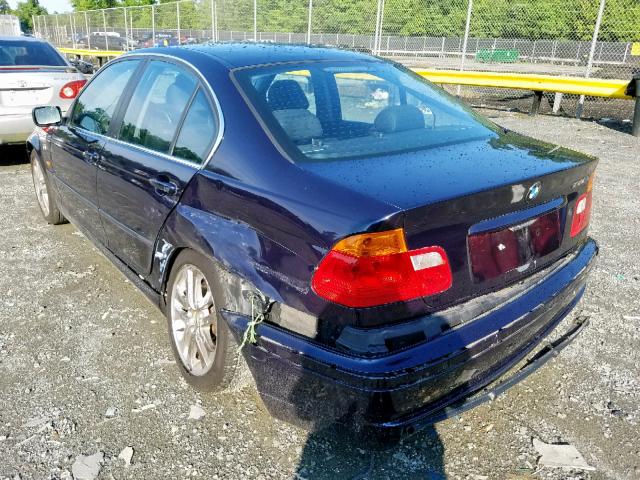 WBAAV53461JS97480 - 2001 BMW 3 SERIES BLUE photo 3