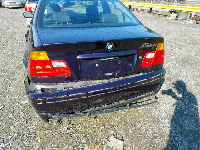 WBAAV53461JS97480 - 2001 BMW 3 SERIES BLUE photo 9