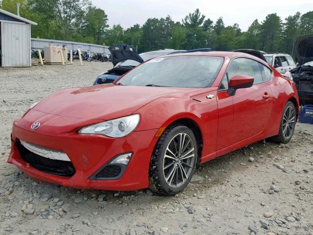 JF1ZNAA14D2724280 - 2013 TOYOTA SCION FR-S RED photo 2