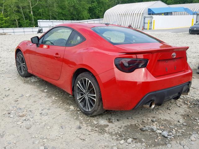 JF1ZNAA14D2724280 - 2013 TOYOTA SCION FR-S RED photo 3