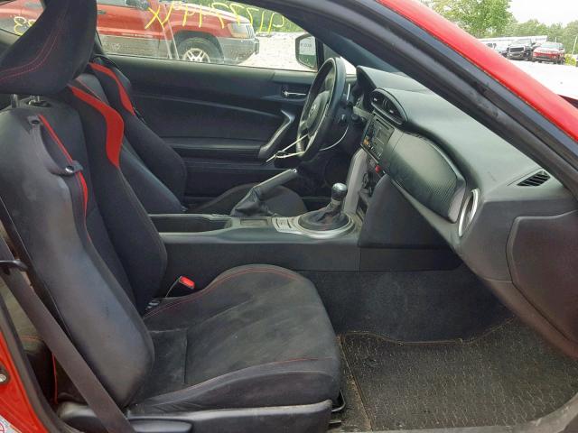 JF1ZNAA14D2724280 - 2013 TOYOTA SCION FR-S RED photo 5