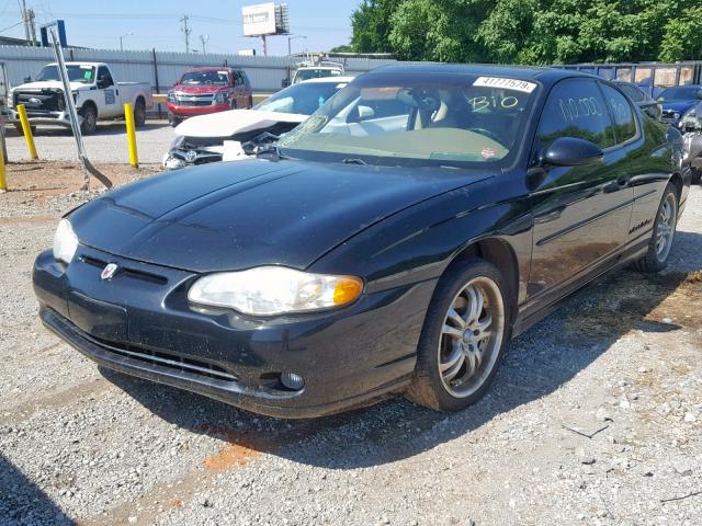 2G1WX12K939150511 - 2003 CHEVROLET MONTE CARL BLACK photo 2