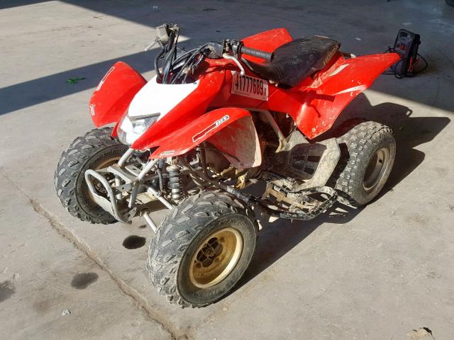 1HFTE2705E4400724 - 2014 HONDA TRX250 X RED photo 2