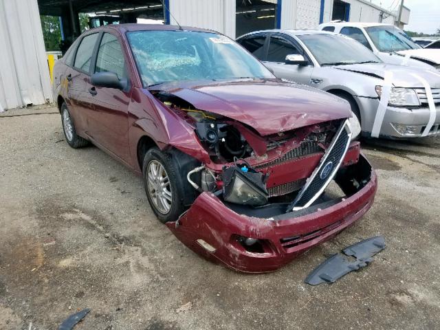 1FAHP34N26W175996 - 2006 FORD FOCUS ZX4 BURGUNDY photo 1