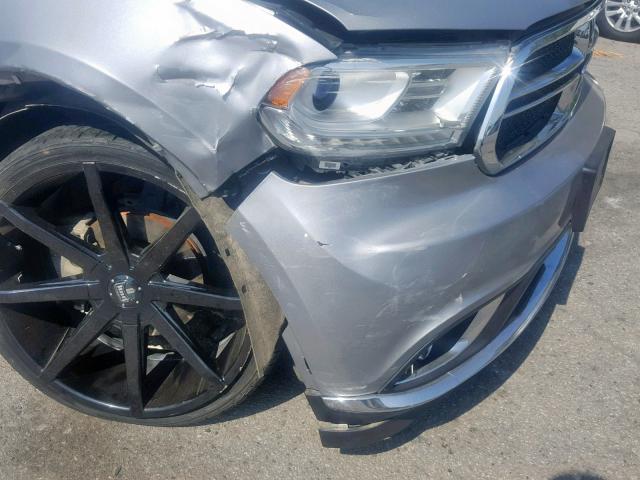 1C4RDJDG0FC722813 - 2015 DODGE DURANGO LI GRAY photo 9