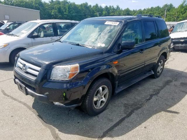 5FNYF18328B051762 - 2008 HONDA PILOT SE BLACK photo 2