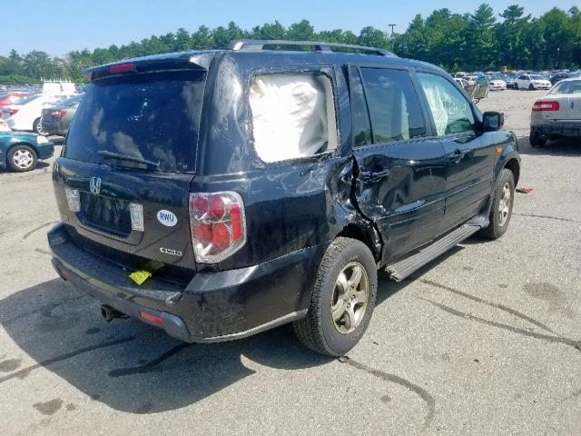 5FNYF18328B051762 - 2008 HONDA PILOT SE BLACK photo 4