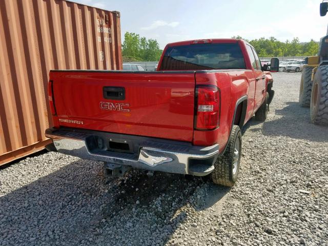 1GT11XEG9FF180908 - 2015 GMC 1500 RED photo 4