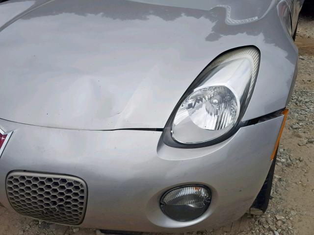 1G2MC35B98Y114522 - 2008 PONTIAC SOLSTICE SILVER photo 9