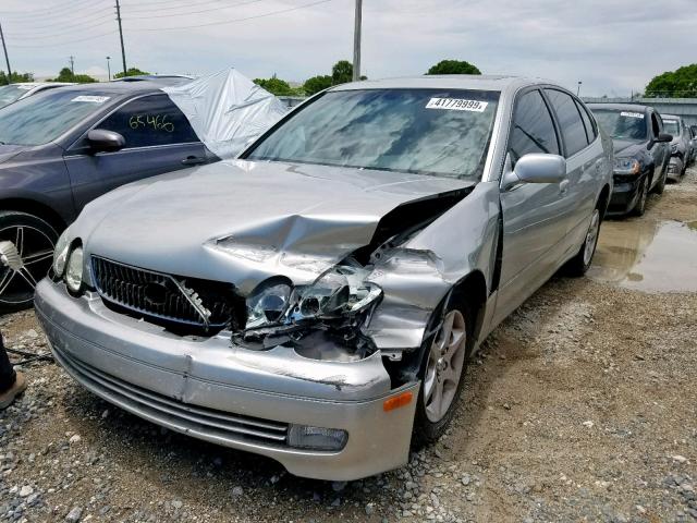 JT8BD69S440199367 - 2004 LEXUS GS 300 SILVER photo 2