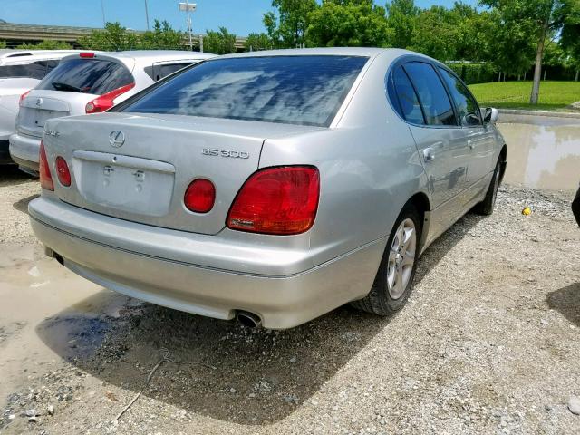 JT8BD69S440199367 - 2004 LEXUS GS 300 SILVER photo 4