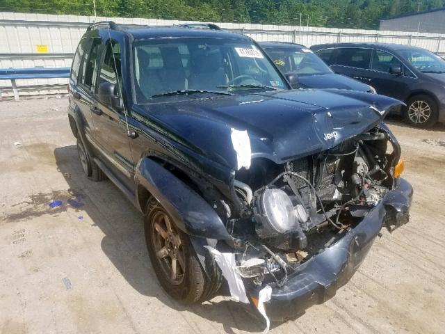 1J4GL58K35W700943 - 2005 JEEP LIBERTY LI BLACK photo 1