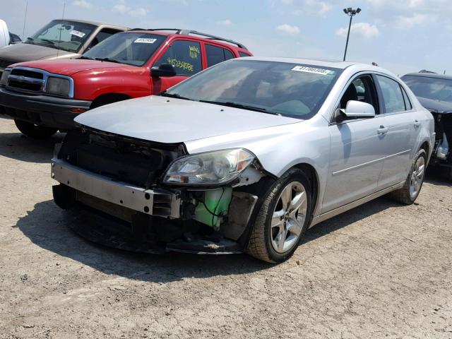 1G1ZC5EB3AF292773 - 2010 CHEVROLET MALIBU 1LT SILVER photo 2
