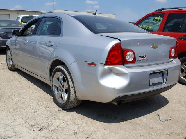 1G1ZC5EB3AF292773 - 2010 CHEVROLET MALIBU 1LT SILVER photo 3