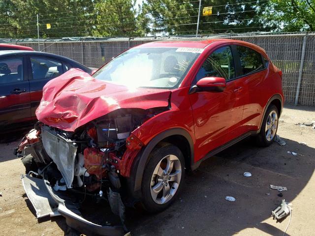 3CZRU6H54HM711458 - 2017 HONDA HR-V EX RED photo 2