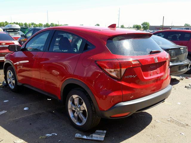 3CZRU6H54HM711458 - 2017 HONDA HR-V EX RED photo 3