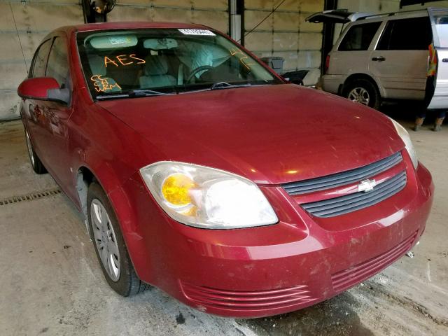 1G1AT58H097110286 - 2009 CHEVROLET COBALT LT RED photo 1