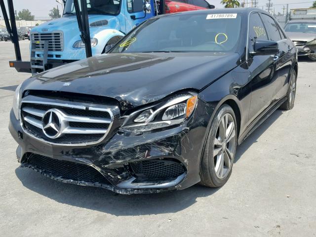 WDDHF5KBXGB173316 - 2016 MERCEDES-BENZ E 350 BLACK photo 2